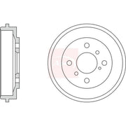 Apec Brake Drum Assembly Rear DRM9977
