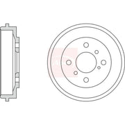 Apec Brake Drum Assembly Rear DRM9977