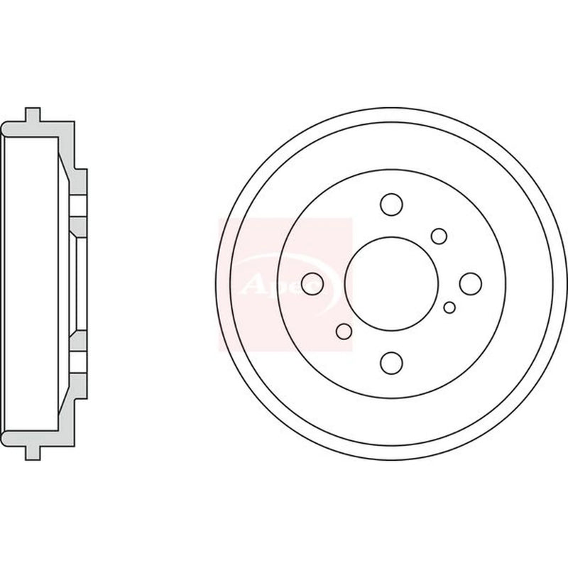 Apec Brake Drum Assembly Rear DRM9977