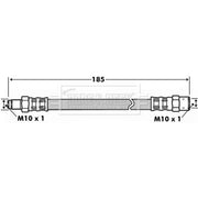 Borg & Beck Brake Hydraulic Hose Line Rear Left BBH6026