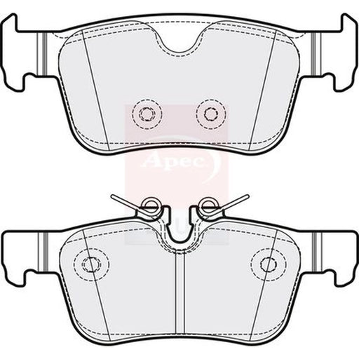 Apec Rear Brake Pad Set PD3885