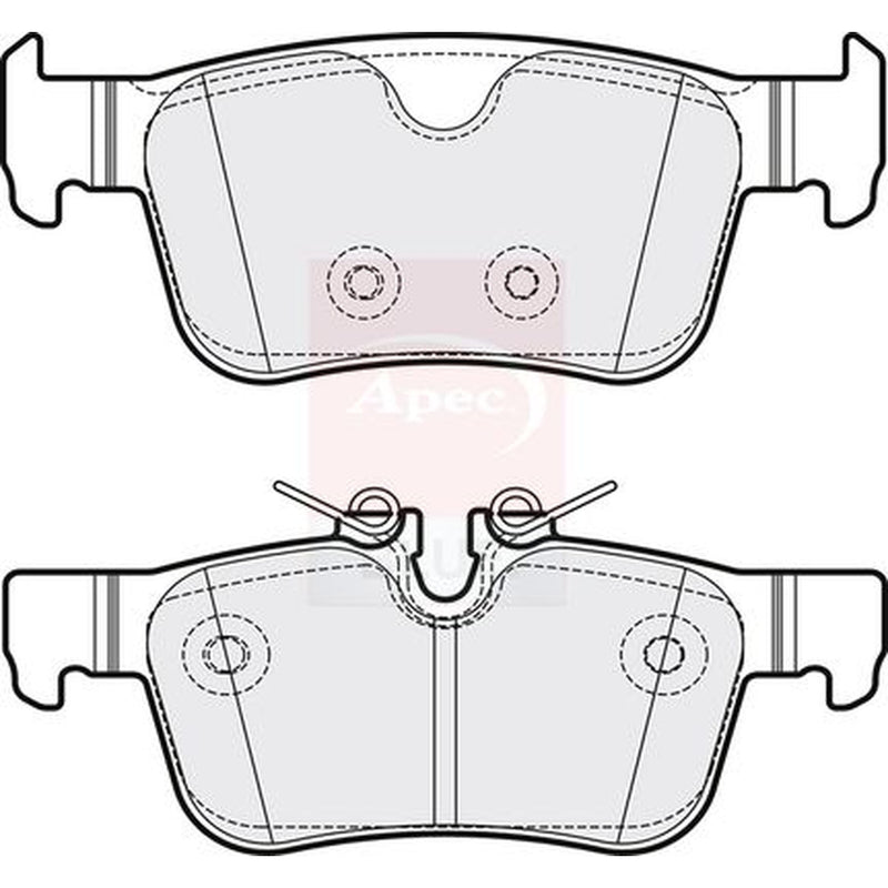 Apec Rear Brake Pad Set PD3885