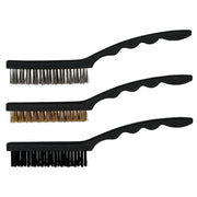Draper Brush Set, 230mm (3 Piece) - Brass, Nylon & Steel