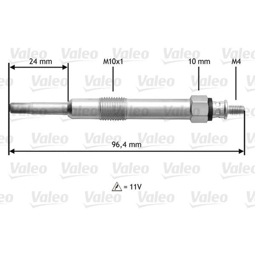 Valeo Diesel Engine Glow Plug 345150