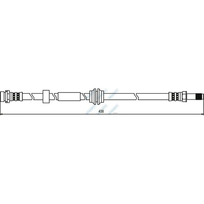 Apec Brake Hydraulic Hose Line Front BHO4188