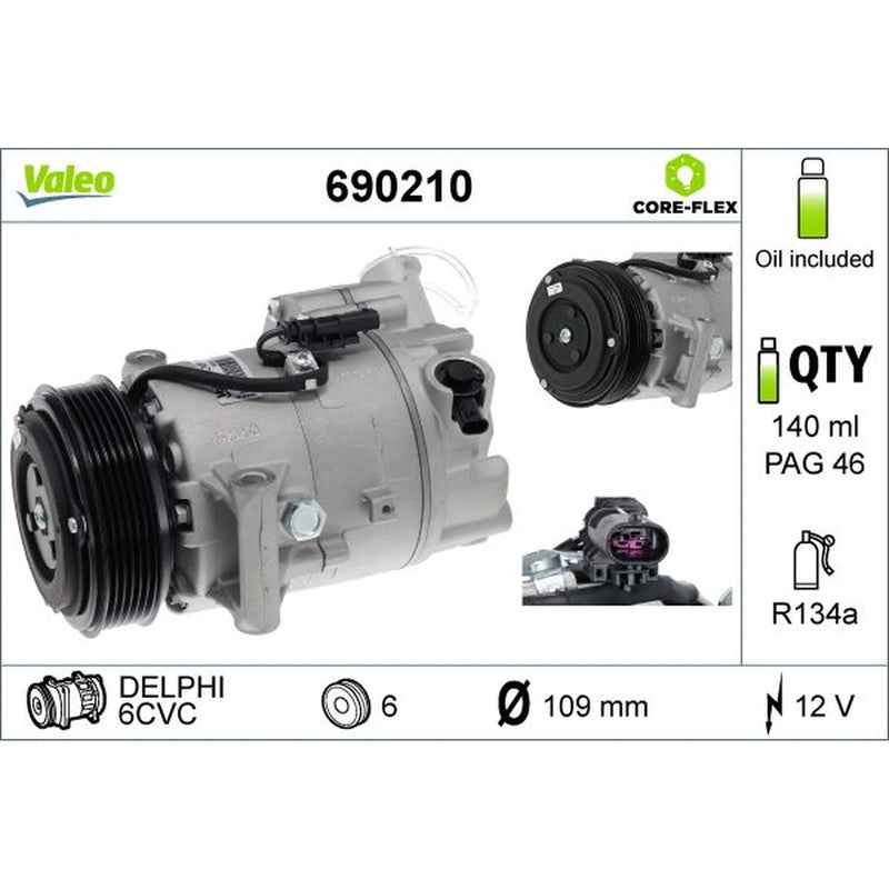 Valeo Air Conditioning Compressor 690210
