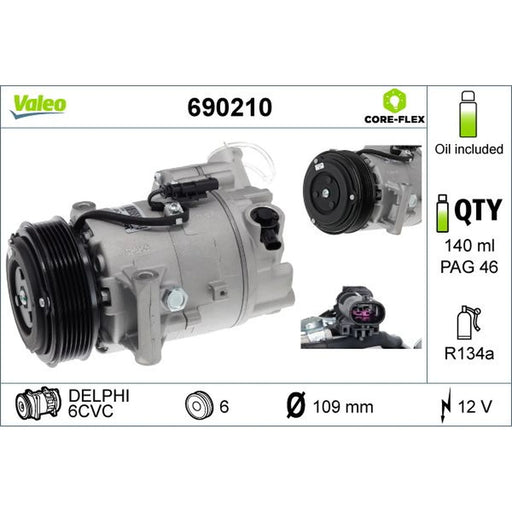 Valeo Air Conditioning Compressor 690210