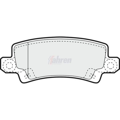 Fahren Rear Brake Pad Set FBP3308