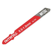 Faithfull Metal Cutting Jigsaw Blades Pack of 5 T118G - FAIJBT118G