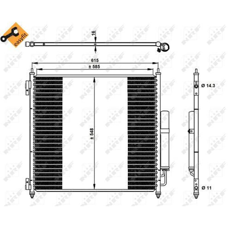 NRF Air Conditioning Condenser 350336