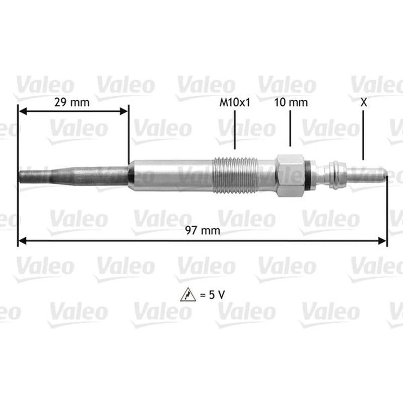 Valeo Diesel Engine Glow Plug 345125