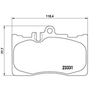 Brembo 4 x Front Brake Pad Set P83058