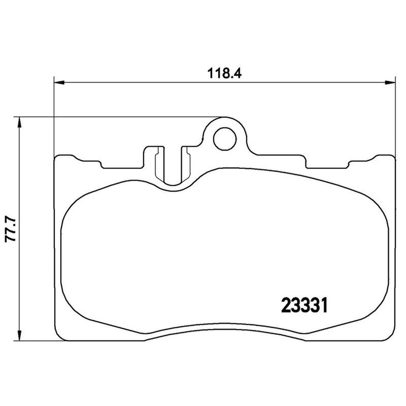 Brembo 4 x Front Brake Pad Set P83058