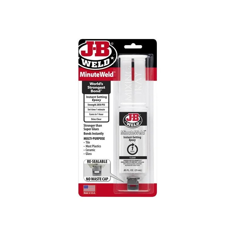 J-B Weld MinuteWeld™ Epoxy Syringe 25ml - 50101UK