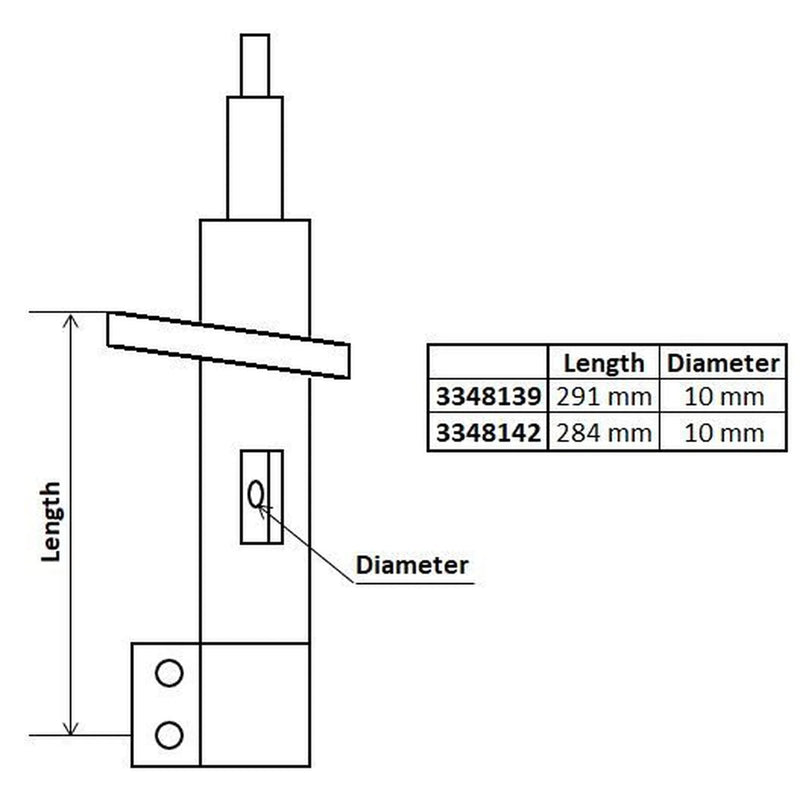 KYB Shock Absorber Damper Strut Front 3348142