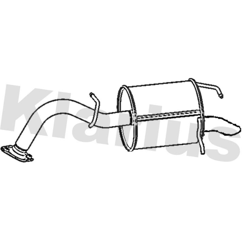 Klarius Box With Tail Pipe Rear TY686D