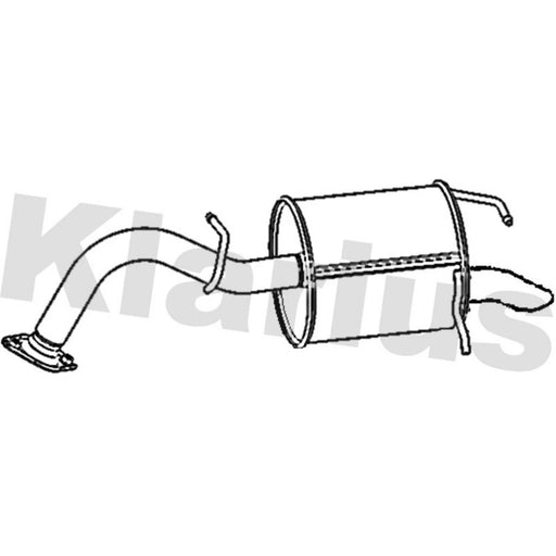 Klarius Box With Tail Pipe Rear TY686D