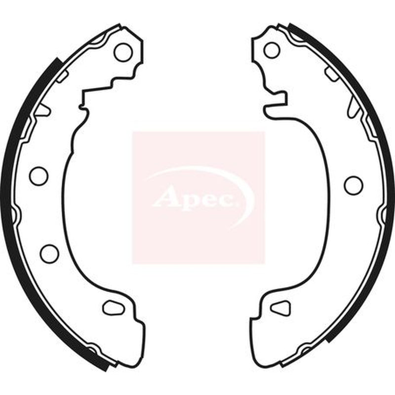 Apec Brake Shoe Set Axle Kit SHU541