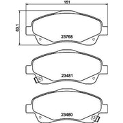 DON Front Brake Pad Set PCP1077