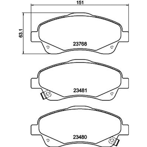 DON Front Brake Pad Set PCP1077