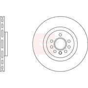 Apec 2 x Vented Front Brake Discs DSK2966