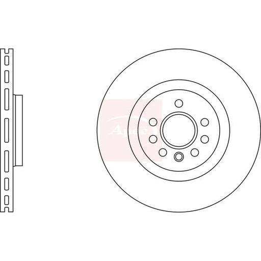 Apec 2 x Vented Front Brake Discs DSK2966
