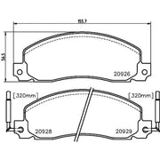 Mintex Front Brake Pad Set MDB1333