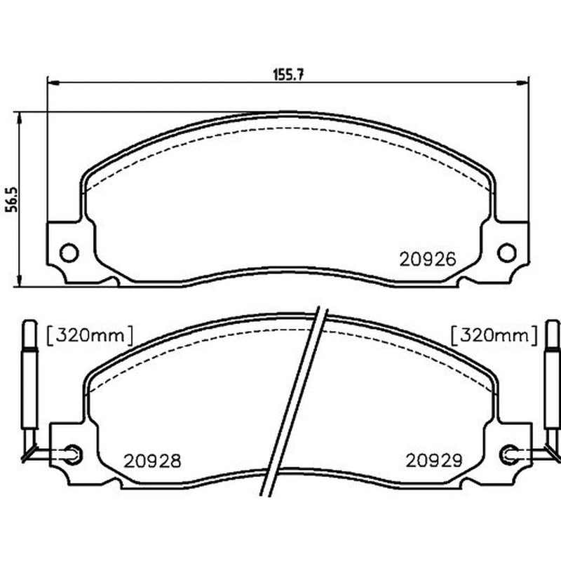 Mintex Front Brake Pad Set MDB1333
