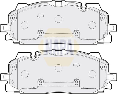 NAPA Front & Rear Pads fits AUDI PORSCHE