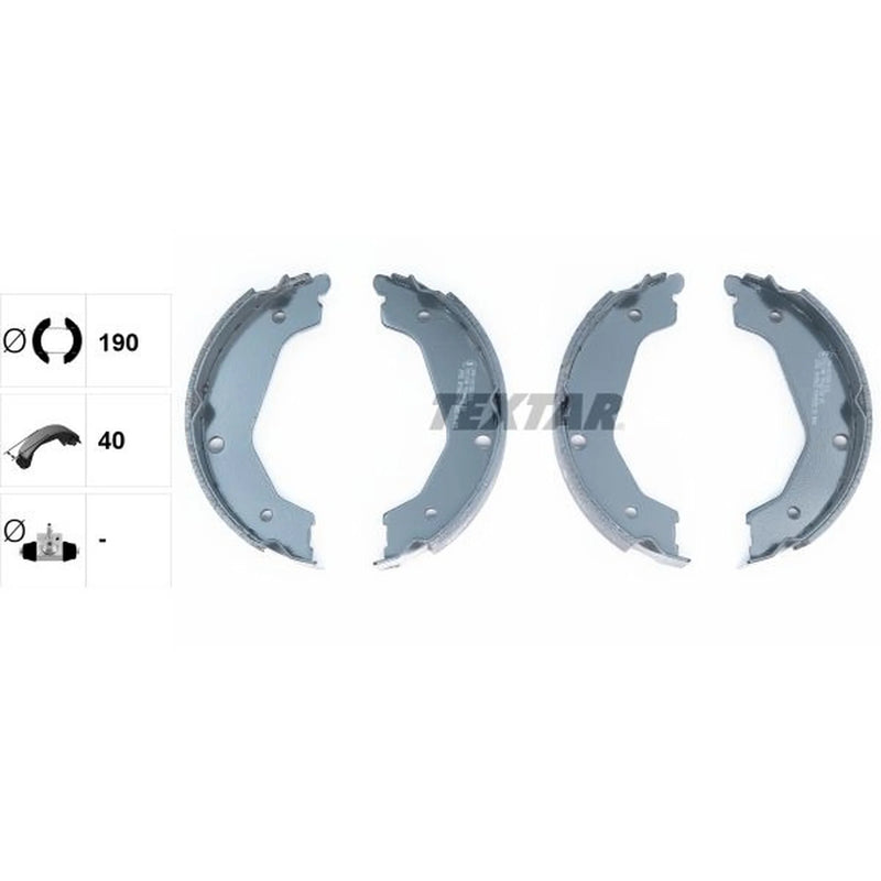 Textar Parking Brake Shoe Set 91065700