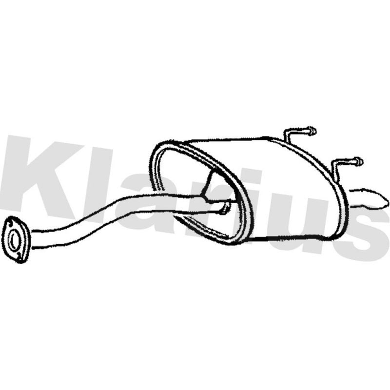 Klarius Box With Tail Pipe Rear HA320D
