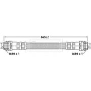 Borg & Beck Brake Hydraulic Hose Line Rear Left BBH6811