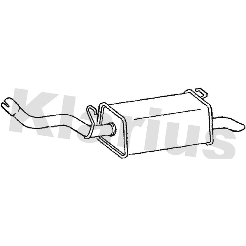 Klarius Box With Tail Pipe (Lh) Left Rear LR201C