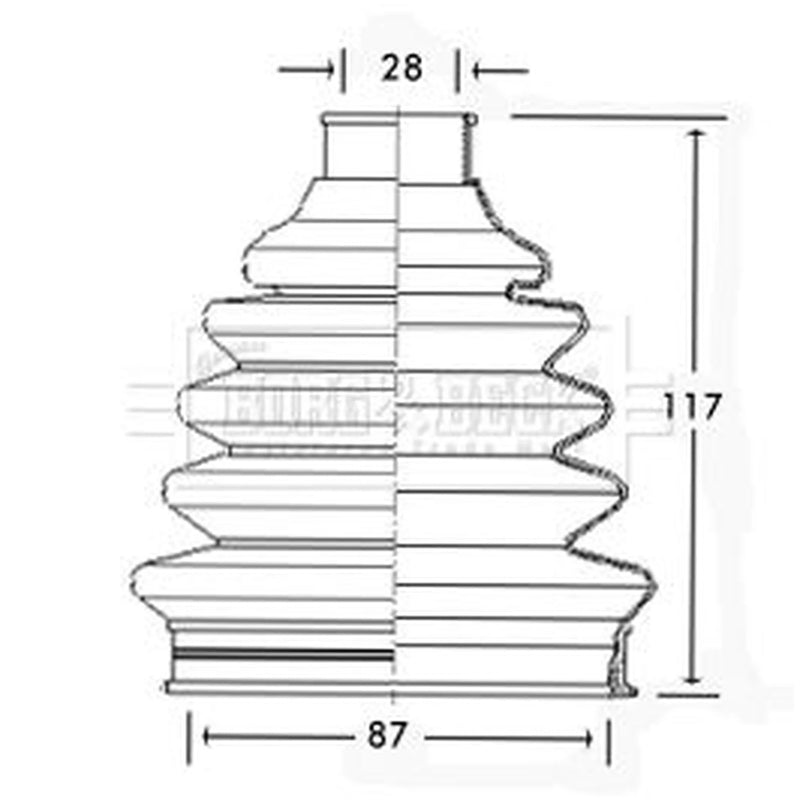 Borg & Beck Drive Shaft Bellow Kit Front Left Ther BCB2331