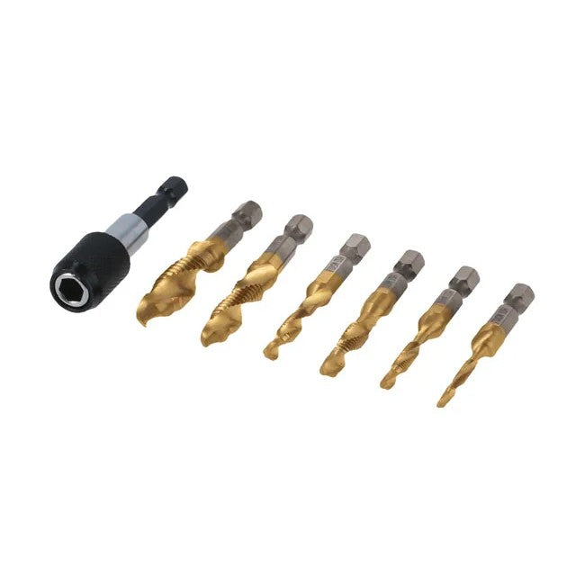 Laser Tools Combination Drill & Tap Bit Set 7pc - PL