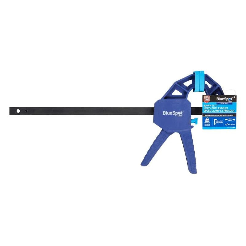 BlueSpot Tools Heavy-Duty Ratchet Speed Clamp & Spreader 300mm (12in) - 10033