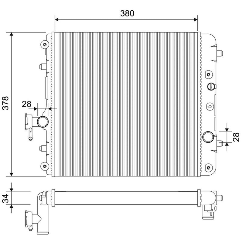Valeo Engine Radiator 701867