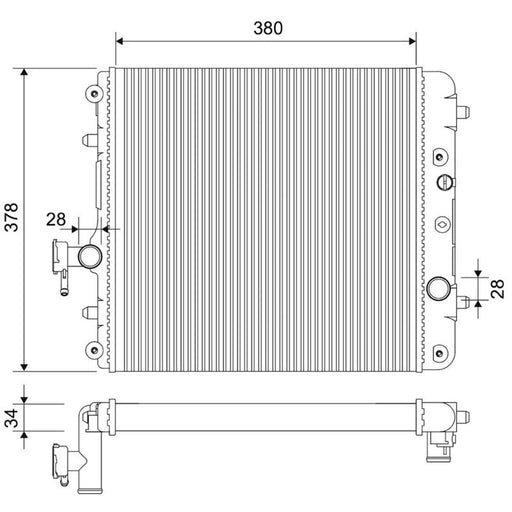 Valeo Engine Radiator 701867