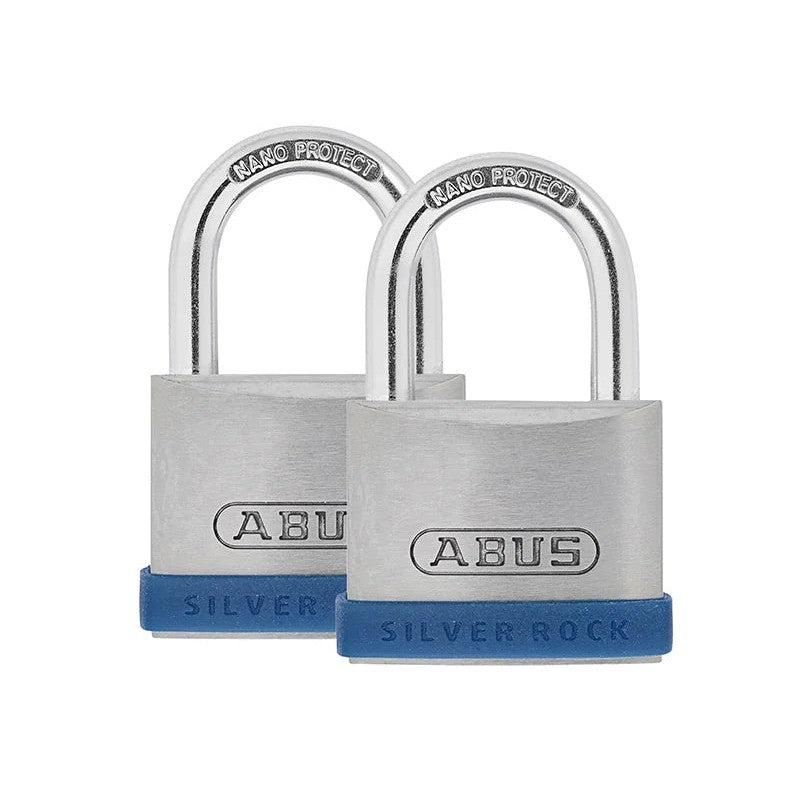 ABUS Mechanical Silver Rock™ 5 Padlock Twin Pack 40-50mm