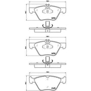 Brembo 4 x Front Brake Pad Set P50075