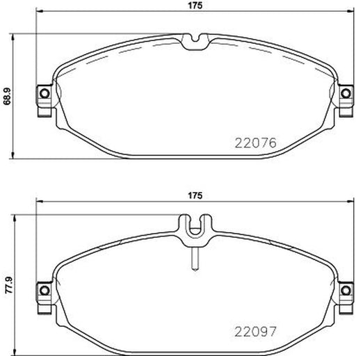 Mintex Front Brake Pad Set MDB3740