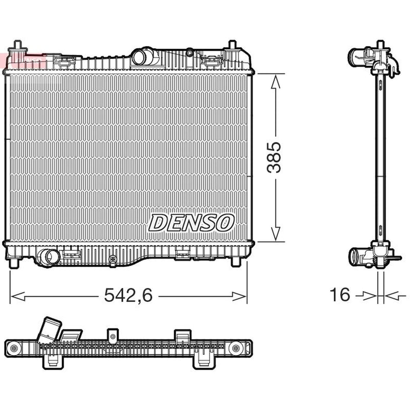 Denso Engine Radiator DRM10123