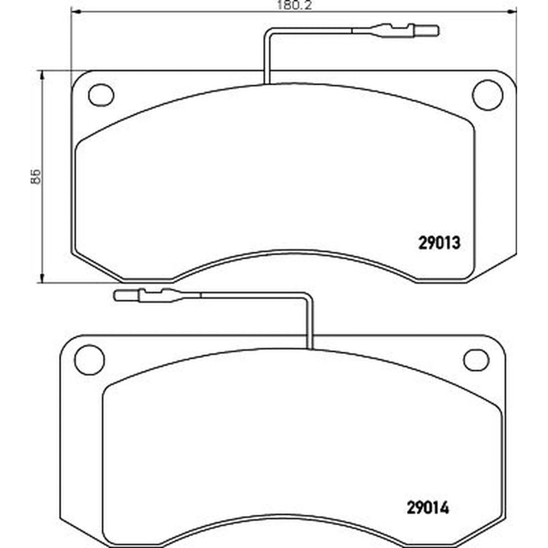 DON Front Brake Pad Set CVP006