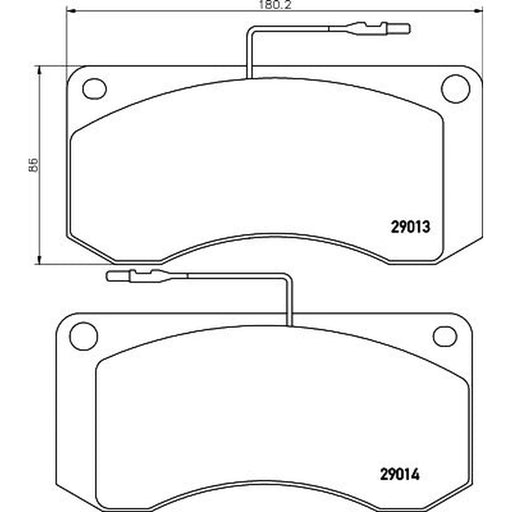 DON Front Brake Pad Set CVP006