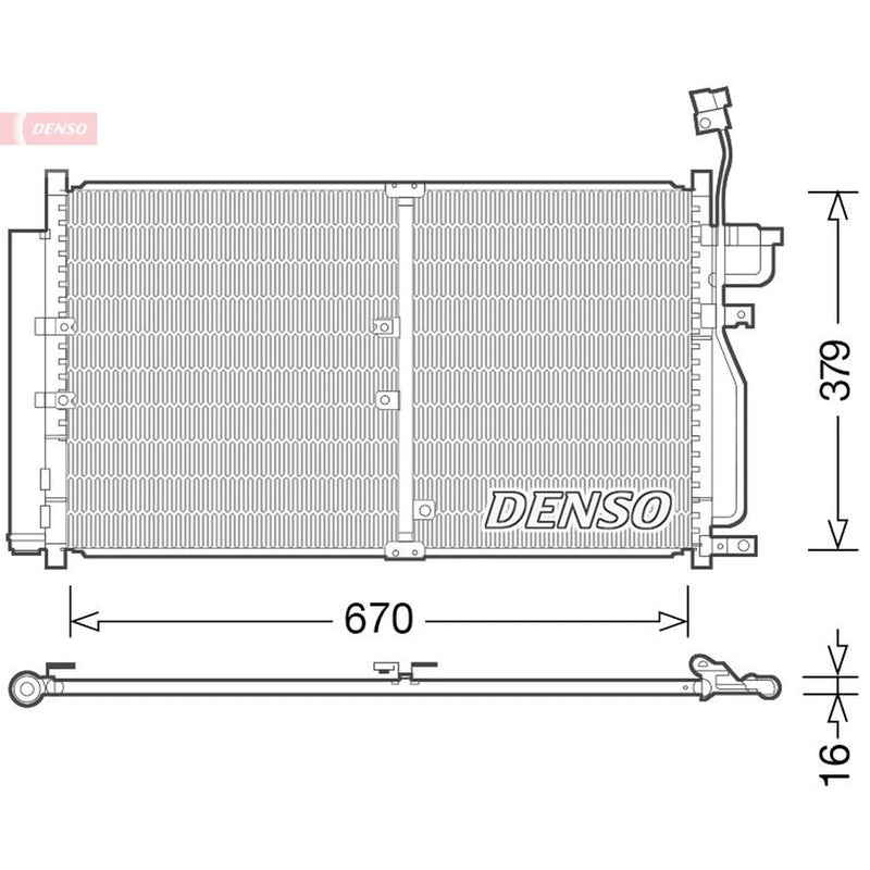 Denso Air Conditioning Condenser DCN15003