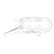 Apec Handbrake Cable Front CAB1129