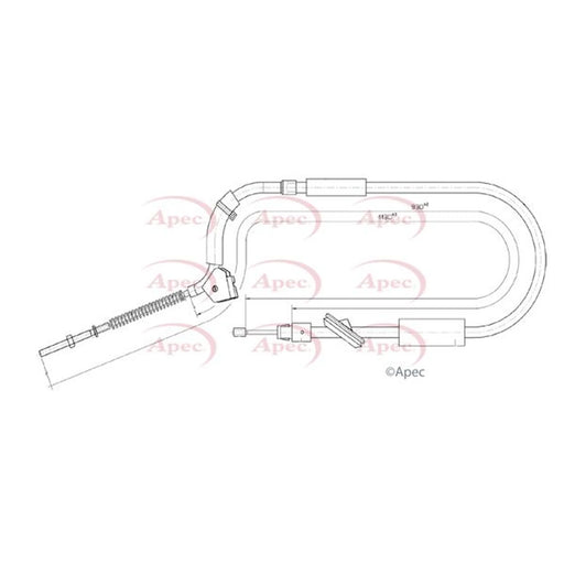 Apec Handbrake Cable Front CAB1129