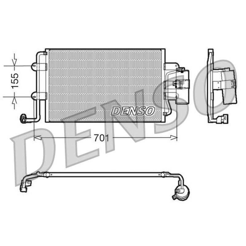 Denso Air Conditioning Condenser DCN32025