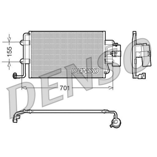 Denso Air Conditioning Condenser DCN32025