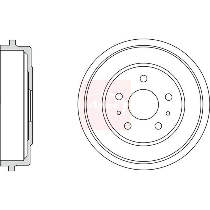 Apec Brake Drum Assembly Rear DRM9957
